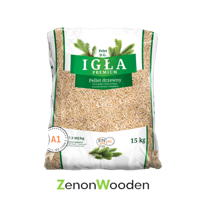 Pellet IGŁA ENplus A1 6 mm 975 kg (65 x 15 kg)