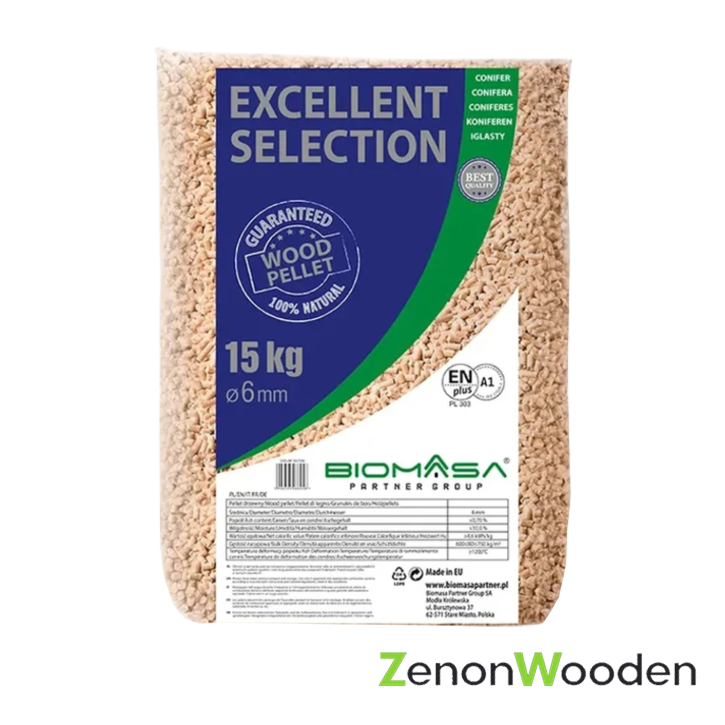 Pellet Excellent Selection ENplus A1 6 mm 975 kg (65 x 15 kg)
