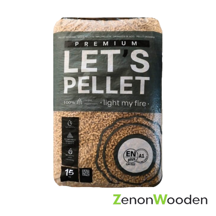 Pellet Let’s Premium ENplus A1 6 mm 975 kg (65 x 15 kg)
